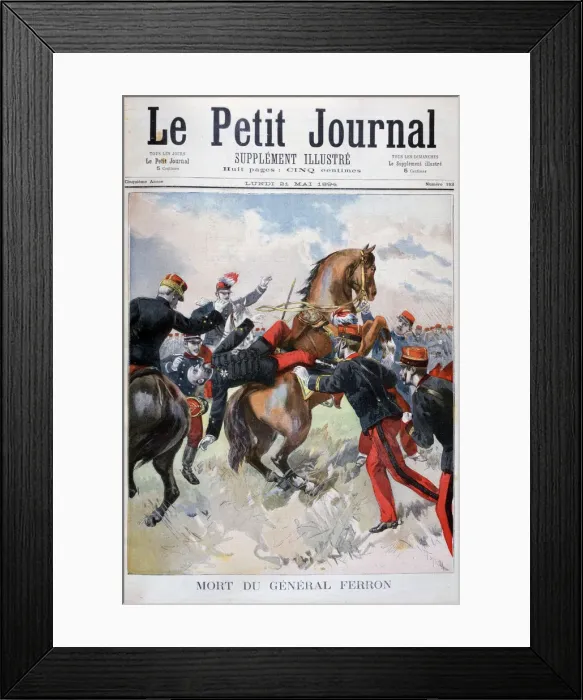Framed Print : Death of General Ferron, 1894 Framed Print : Death of General Ferron, 1894