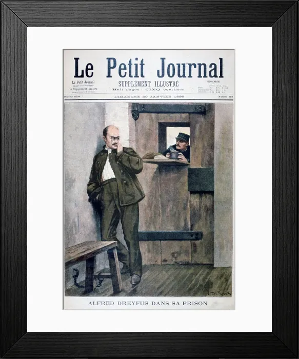 Framed Print : Alfred Dreyfus in Prison, 1895 Framed Print : Alfred Dreyfus in Prison, 1895