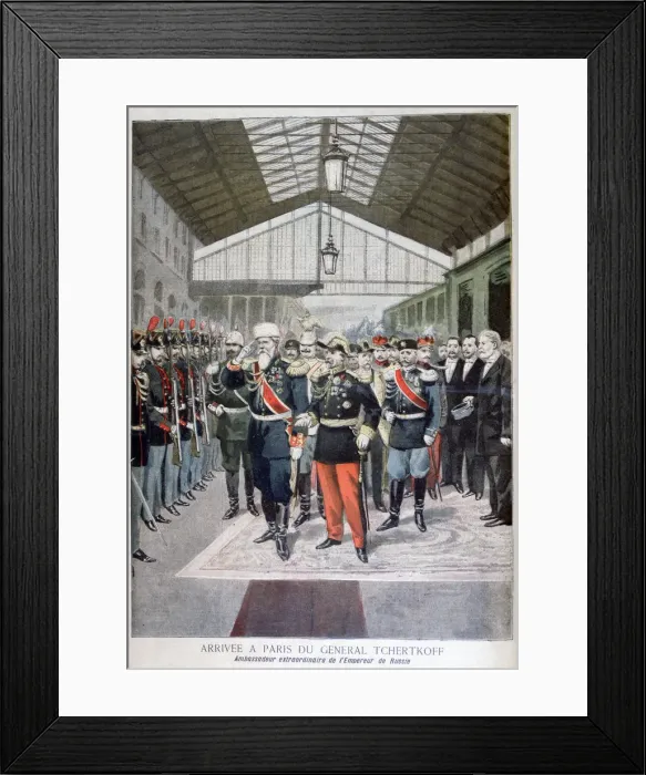 Framed Print : Arrival of General Tchertkoff (Chertkov), Russian ambassador to France, Paris, 1895 Framed Print : Arrival of General Tchertkoff (Chertkov), Russian ambassador to France, Paris, 1895