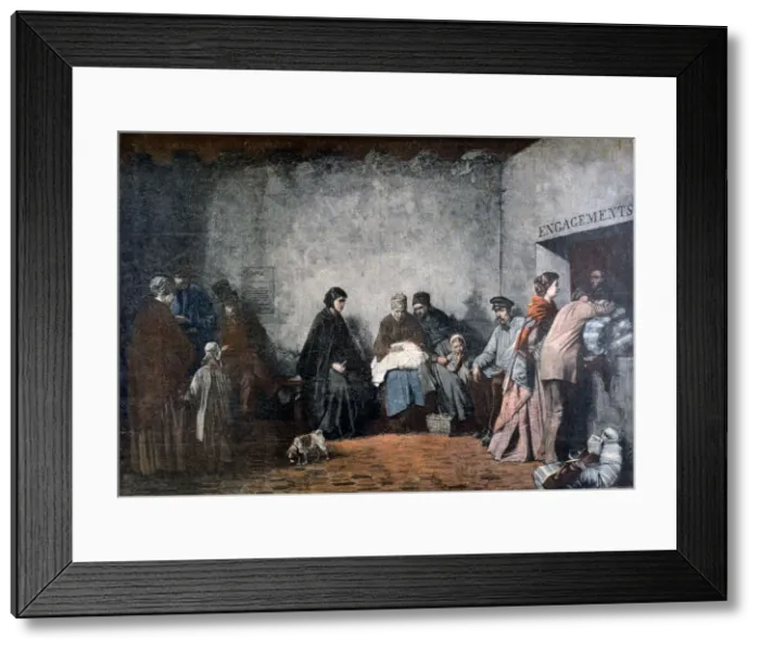 Framed Print : Le Mont-de-Piete, (1895) Framed Print : Le Mont-de-Piete, (1895)