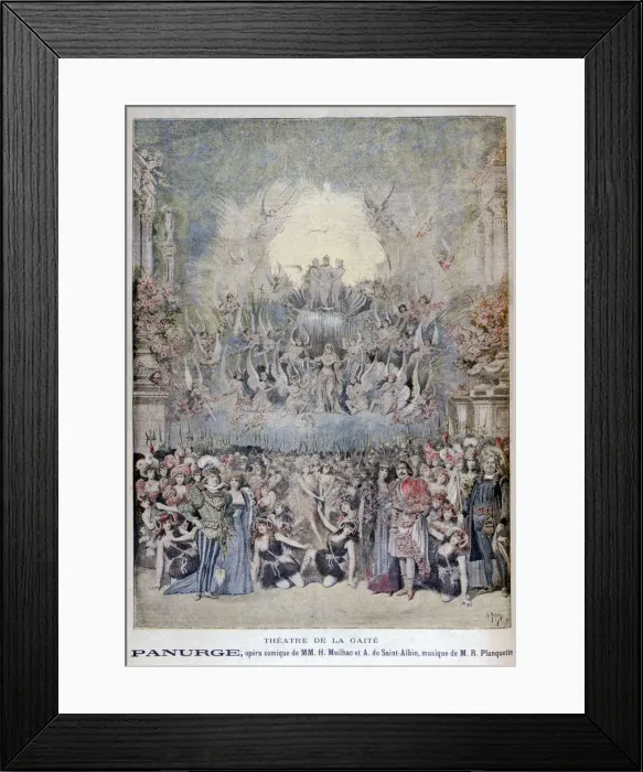Framed Print : The opera Panurge, at the Theatre de la Gaite, Paris, 1895. Artist: Henri Meyer Framed Print : The opera Panurge, at the Theatre de la Gaite, Paris, 1895. Artist: Henri Meyer