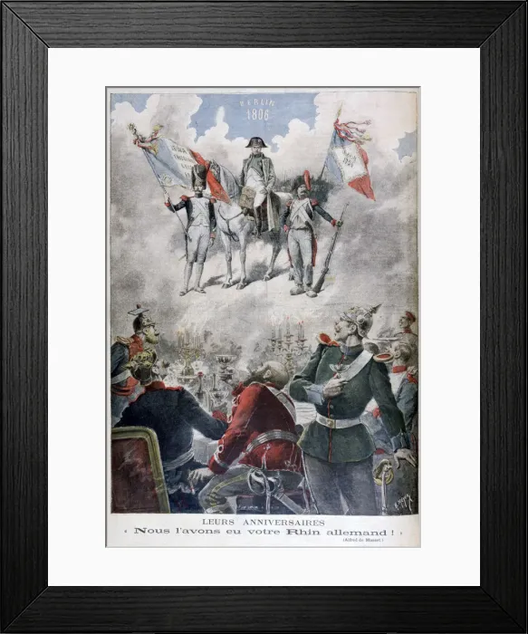 Framed Print : Anti-German allegory, 1895. Artist: Henri Meyer Framed Print : Anti-German allegory, 1895. Artist: Henri Meyer