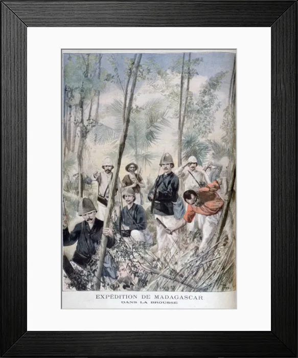 Framed Print : Madagascar expedition, 1895. Artist: Oswaldo Tofani Framed Print : Madagascar expedition, 1895. Artist: Oswaldo Tofani