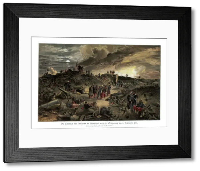 Framed Print : Interior of the Malakoff, (8th September 1855), 1900. Artist: William Simpson Framed Print : Interior of the Malakoff, (8th September 1855), 1900. Artist: William Simpson