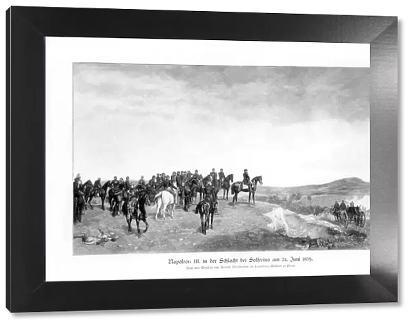 Napoleon III at the Battle of Solferino, (1863), 1900. Artist: Jean Louis Ernest Meissonier