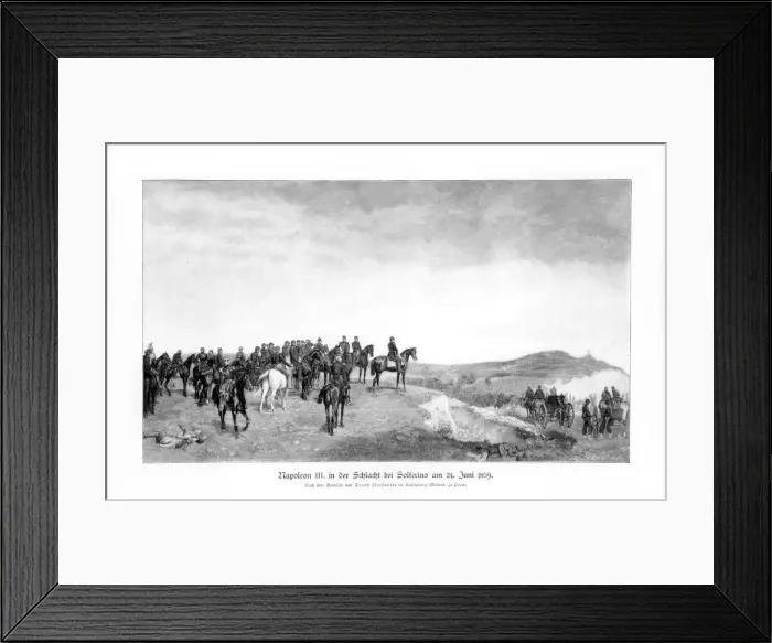Framed Print : Napoleon III at the Battle of Solferino, (1863), 1900. Artist: Jean Louis Ernest Meissonier Framed Print : Napoleon III at the Battle of Solferino, (1863), 1900. Artist: Jean Louis Ernest Meissonier