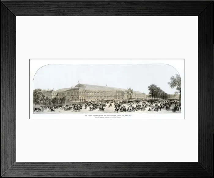 Framed Print : Exterior of the Palace of Industry, Exposition Universelle, Paris (1855), 1900. Artist: Benoist Framed Print : Exterior of the Palace of Industry, Exposition Universelle, Paris (1855), 1900. Artist: Benoist