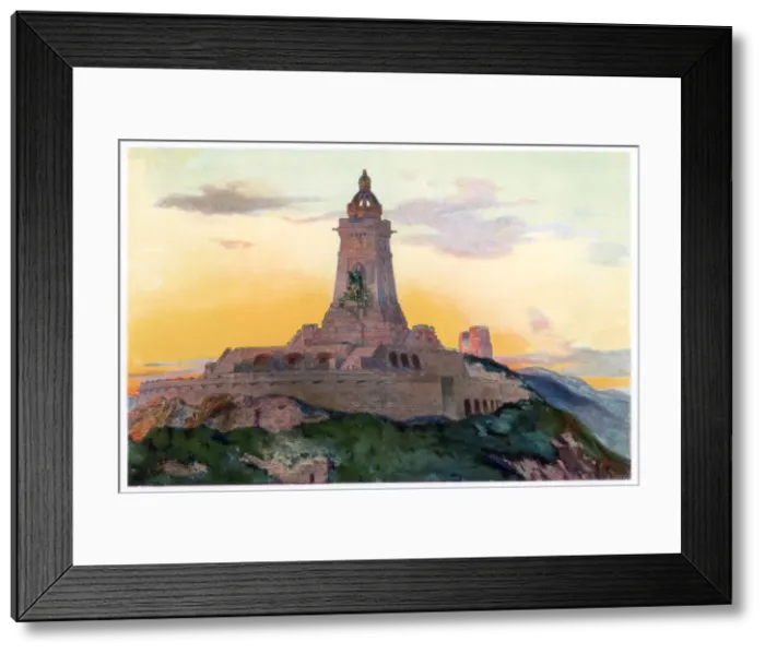 Framed Print : Monument to Kaiser Wilhelm I, (1897), 1900 Framed Print : Monument to Kaiser Wilhelm I, (1897), 1900