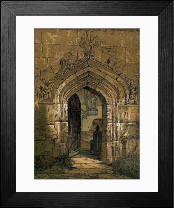 Framed Print : Stratford Church, Warwickshire, England, 1845 Framed Print : Stratford Church, Warwickshire, England, 1845