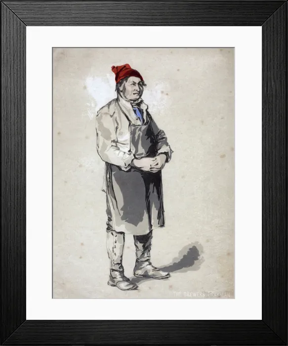 Framed Print : The Brewers Drayman, 19th century Framed Print : The Brewers Drayman, 19th century