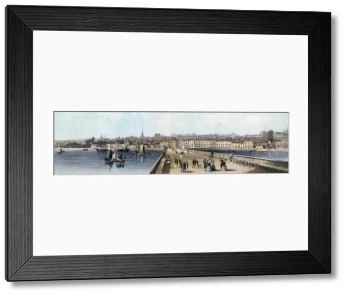 Framed Print : Ryde from the pier, Isle of Wight, 19th century Framed Print : Ryde from the pier, Isle of Wight, 19th century
