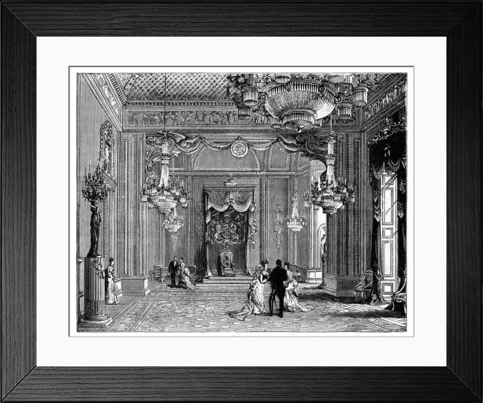 Framed Print : The Throne Room, Buckingham Palace, 1900 Framed Print : The Throne Room, Buckingham Palace, 1900