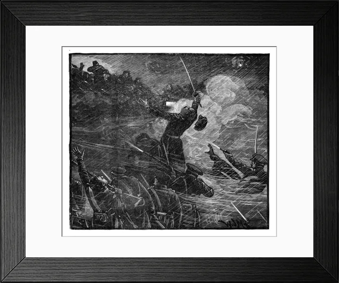 Framed Print : Russian repulse at Silistria, 19th century, (1888) Framed Print : Russian repulse at Silistria, 19th century, (1888)