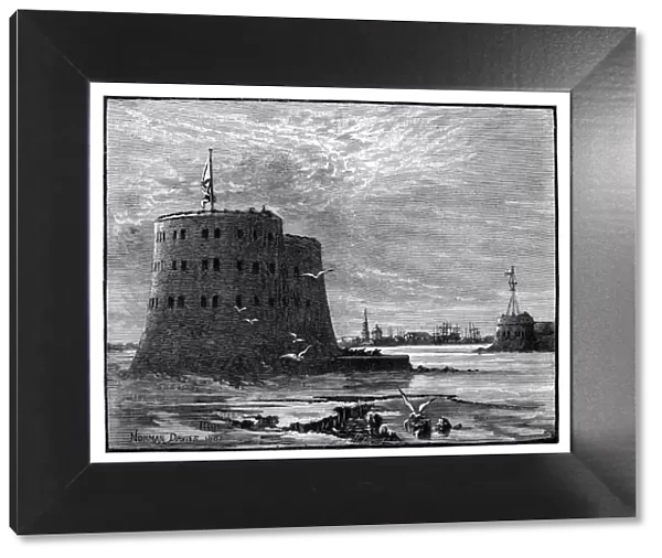 Alexander and the Peter the Great Forts, Cronstadt, Russia, 1887. Artist: Norman Davies