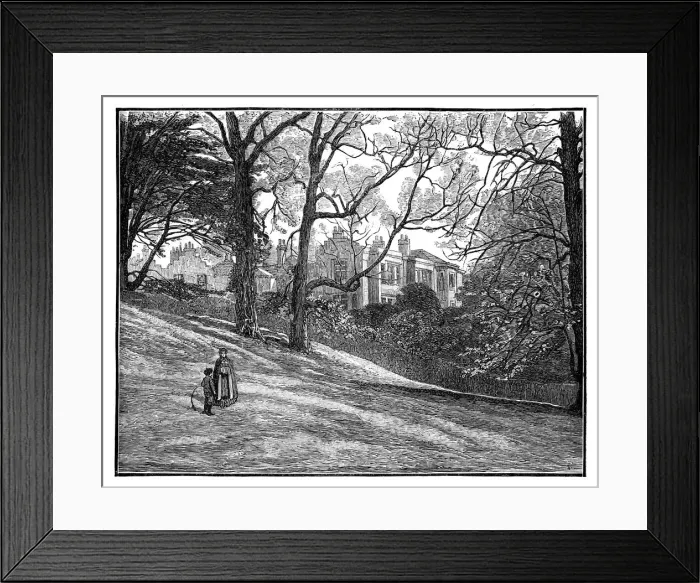 Framed Print : Pembroke Lodge, Richmond, London, c1888 Framed Print : Pembroke Lodge, Richmond, London, c1888