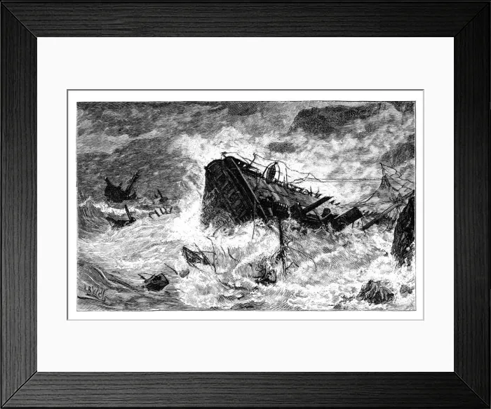 Framed Print : Storm, Balaclava, Ukraine, c1888 Framed Print : Storm, Balaclava, Ukraine, c1888