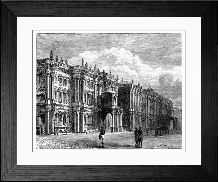 Framed Print : The Winter Palace, St Petersburg, Russia, c1888 Framed Print : The Winter Palace, St Petersburg, Russia, c1888