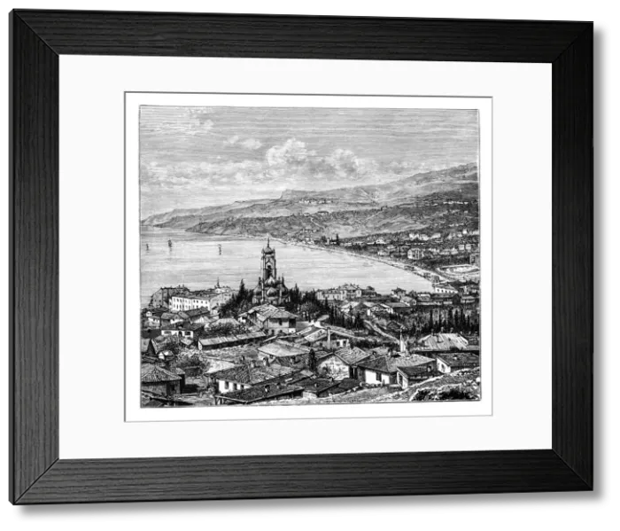 Framed Print : View in the Crimea: Yalta, c1888 Framed Print : View in the Crimea: Yalta, c1888