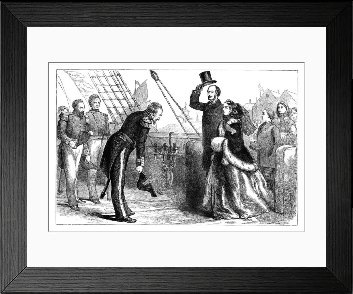 Framed Print : Visit of the Queen and Prince Albert to the Resolute, 1856, (c1888) Framed Print : Visit of the Queen and Prince Albert to the Resolute, 1856, (c1888)