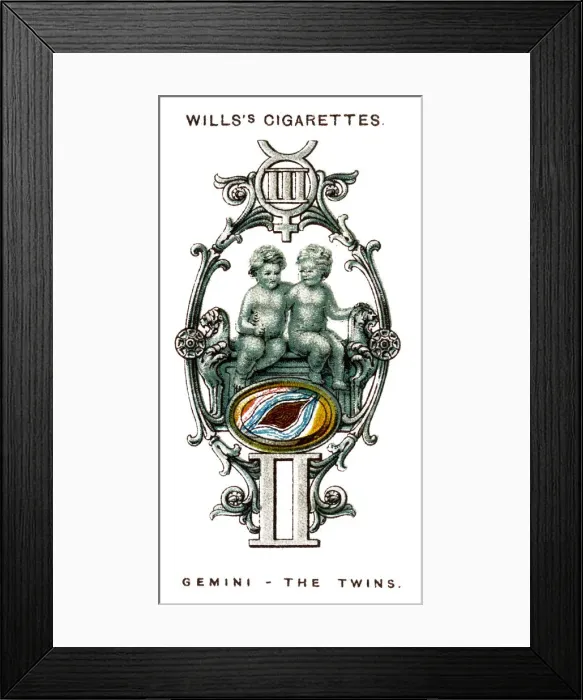 Framed Print : Gemini, The Twins, 1923 Framed Print : Gemini, The Twins, 1923