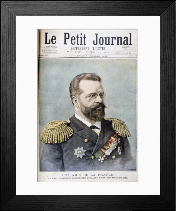 Framed Print : Admiral Nikolai Skrydlov, Russian naval officer, 1895. Artist: F Meaulle Framed Print : Admiral Nikolai Skrydlov, Russian naval officer, 1895. Artist: F Meaulle