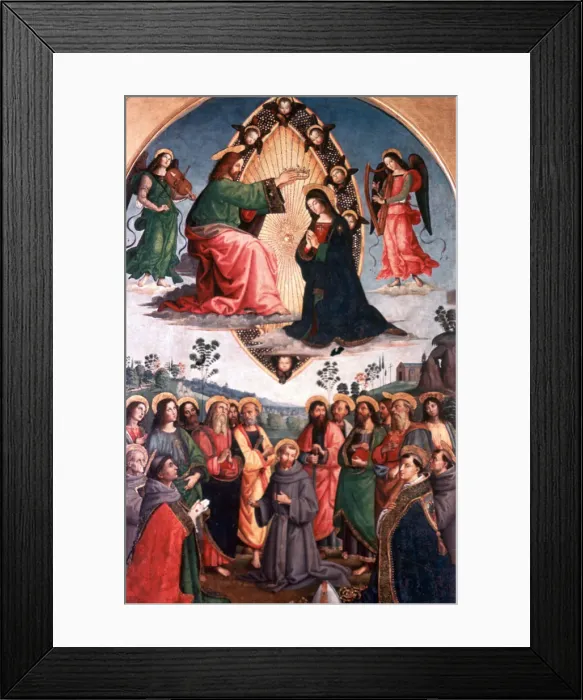 Framed Print : The Coronation of the Virgin, c1503. Artist: Bernardino Pinturicchio Framed Print : The Coronation of the Virgin, c1503. Artist: Bernardino Pinturicchio
