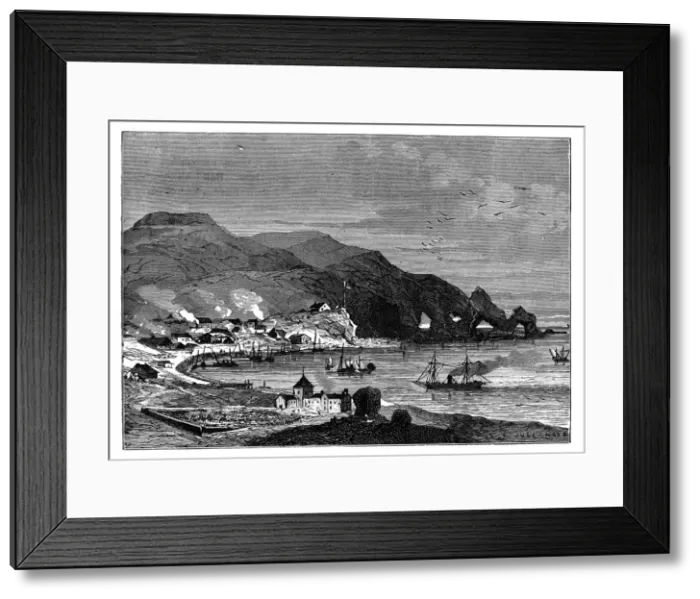 Framed Print : Thorshavn, the capital of the Faroe Islands, c1890 Framed Print : Thorshavn, the capital of the Faroe Islands, c1890