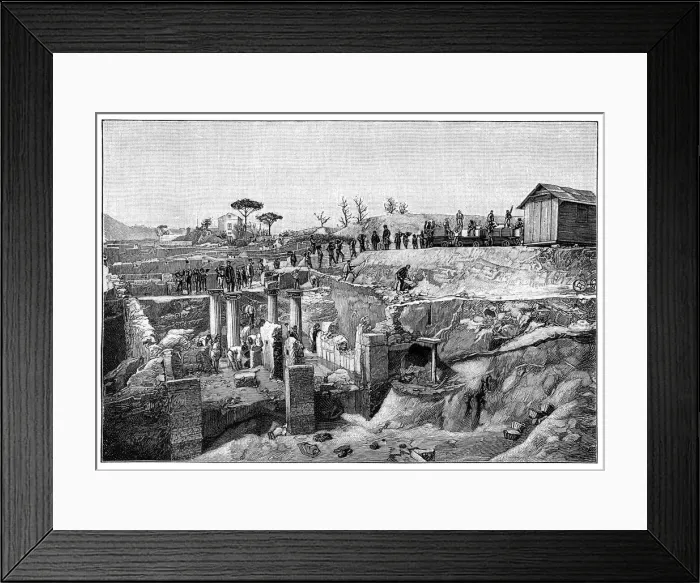 Framed Print : Pompeii, Italy, 1900 Framed Print : Pompeii, Italy, 1900