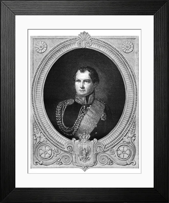 Framed Print : Frederick William IV, King of Prussia, (1900). Artist: Eduard Eichens Framed Print : Frederick William IV, King of Prussia, (1900). Artist: Eduard Eichens