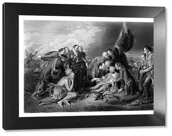 The Death of General Wolfe, 1759, (1860). Artist:s Smith