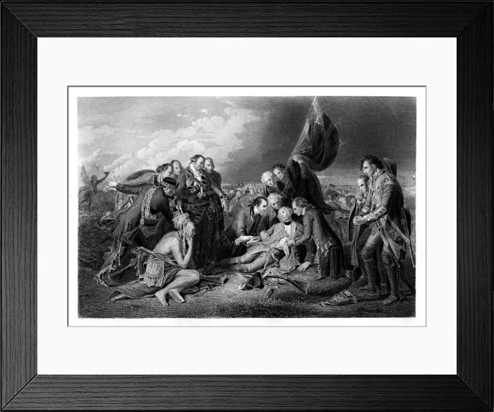 Framed Print : The Death of General Wolfe, 1759, (1860). Artist:s Smith Framed Print : The Death of General Wolfe, 1759, (1860). Artist:s Smith
