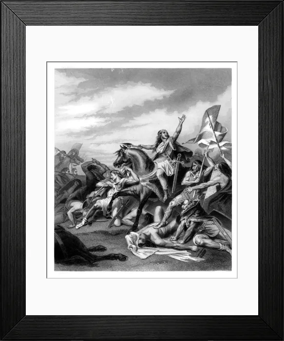 Framed Print : Battle of Tolbiacum, 496 AD, (1875). Artist: DJ Pound Framed Print : Battle of Tolbiacum, 496 AD, (1875). Artist: DJ Pound