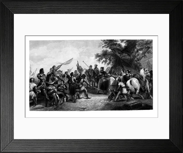 Framed Print : The Battle of Bouvines, 27 July 1214, (1875). Artist: CH Jeens Framed Print : The Battle of Bouvines, 27 July 1214, (1875). Artist: CH Jeens