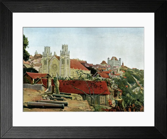 Framed Print : Catholic Cathedral, Palace of the Queen, late 19th century. Artist: Gillot Framed Print : Catholic Cathedral, Palace of the Queen, late 19th century. Artist: Gillot