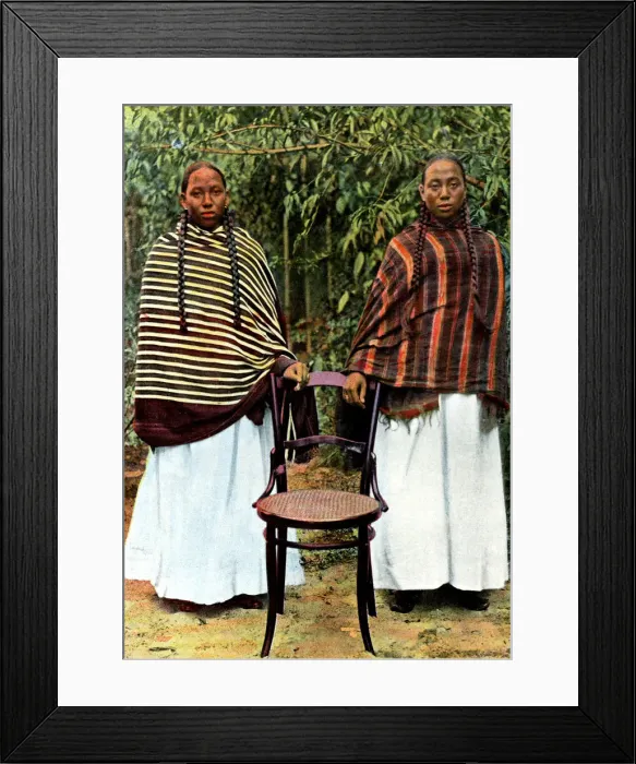 Framed Print : Young Hova women, Madagascar, late 19th century Framed Print : Young Hova women, Madagascar, late 19th century