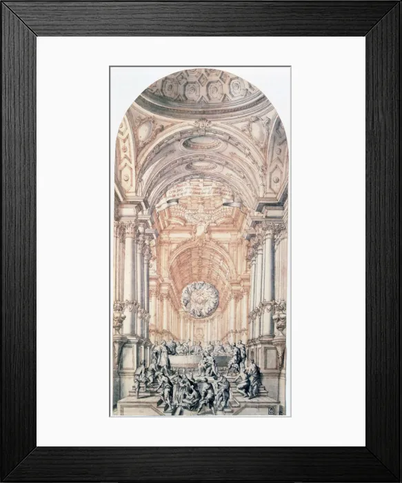 Framed Print : Project design for the Gospel City, c1716-1756. Artist: Giuseppe Galli Bibiena Framed Print : Project design for the Gospel City, c1716-1756. Artist: Giuseppe Galli Bibiena