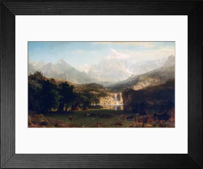 Framed Print : The Rocky Mountains, Landers Peak, 1863. Artist: Albert Bierstadt Framed Print : The Rocky Mountains, Landers Peak, 1863. Artist: Albert Bierstadt