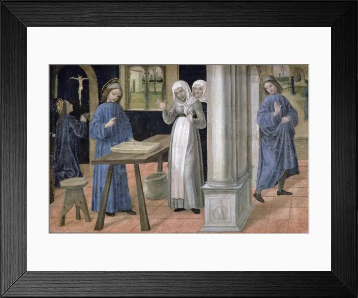 Framed Print : Saint Benoit, c1480-1523. Artist: Ambrogio Bergognone Framed Print : Saint Benoit, c1480-1523. Artist: Ambrogio Bergognone