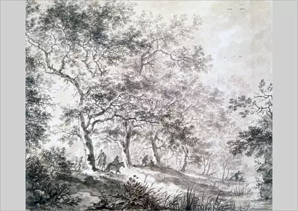 A Group of Trees at the Edge of Water, 1643. Artist: Jan Dirksz Both
