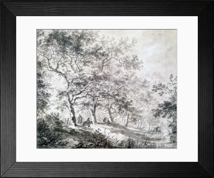 Framed Print : A Group of Trees at the Edge of Water, 1643. Artist: Jan Dirksz Both Framed Print : A Group of Trees at the Edge of Water, 1643. Artist: Jan Dirksz Both