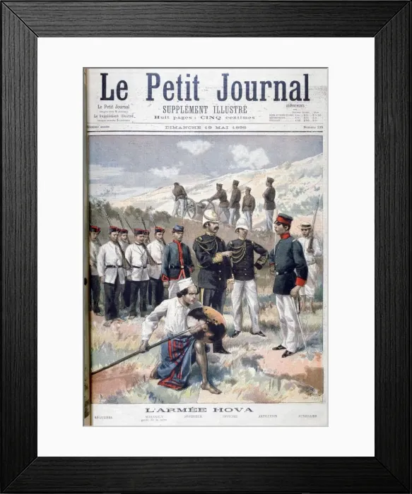Framed Print : The Hova army, Madagascar, 1895. Artist: F Meaulle Framed Print : The Hova army, Madagascar, 1895. Artist: F Meaulle