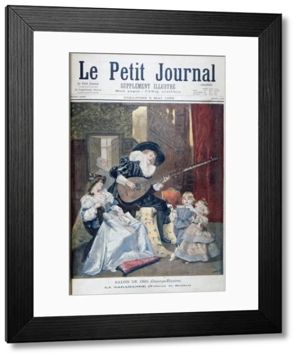 Framed Print : Sarabande, 1895. Artist: Ferdinand Roybet Framed Print : Sarabande, 1895. Artist: Ferdinand Roybet