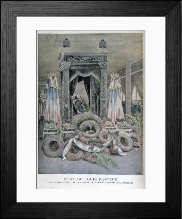 Framed Print : The death of Louis Pasteur, French chemist, 1895. Artist: Henri Meyer Framed Print : The death of Louis Pasteur, French chemist, 1895. Artist: Henri Meyer