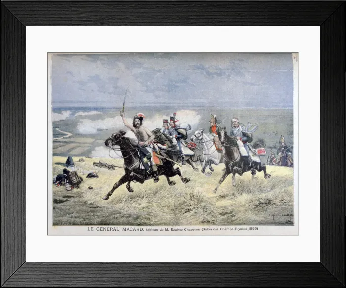 Framed Print : General Macard, 1895. Artist: E Chaperon Framed Print : General Macard, 1895. Artist: E Chaperon