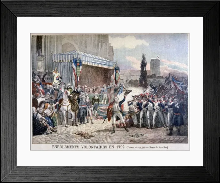 Framed Print : The Enrolment of Volunteers, 22nd July 1792, 1895 Framed Print : The Enrolment of Volunteers, 22nd July 1792, 1895