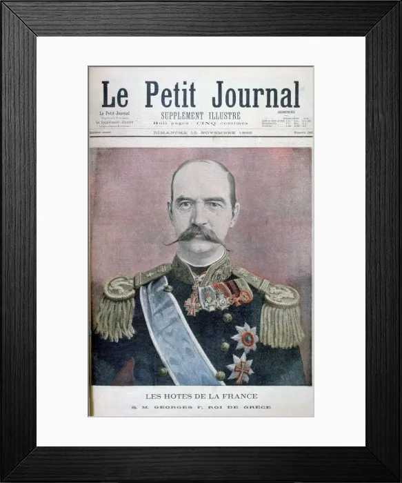 Framed Print : George I of Greece, 1895. Artist: Henri Meyer Framed Print : George I of Greece, 1895. Artist: Henri Meyer