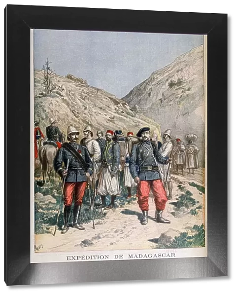 Uniforms of the French expeditionary force in Madagascar, 1895. Artist: Henri Meyer