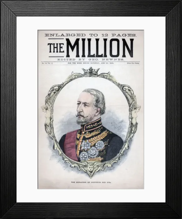 Framed Print : The Marquess of Dufferin and Ava, 1892 Framed Print : The Marquess of Dufferin and Ava, 1892