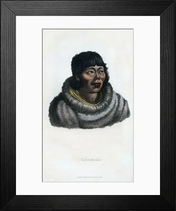 Framed Print : Kamtschadale, 1848 Framed Print : Kamtschadale, 1848