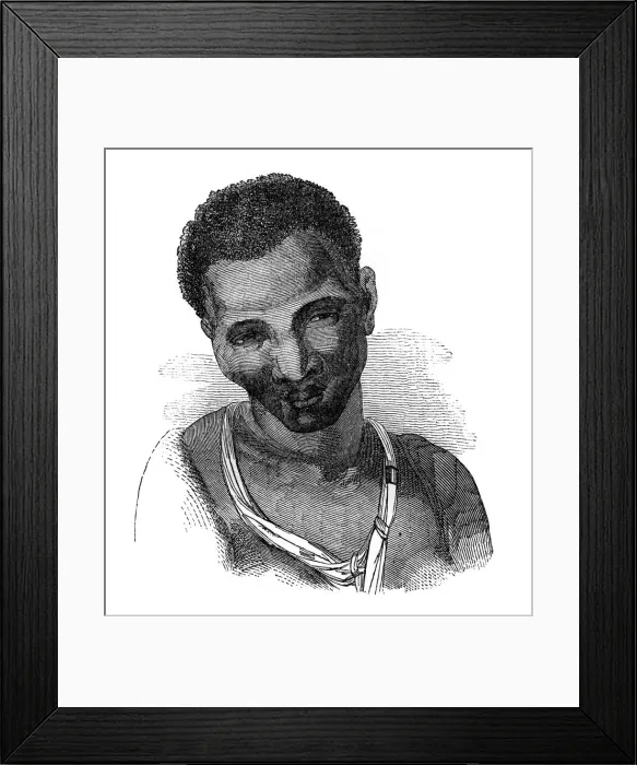 Framed Print : Hottentot female, 1848 Framed Print : Hottentot female, 1848